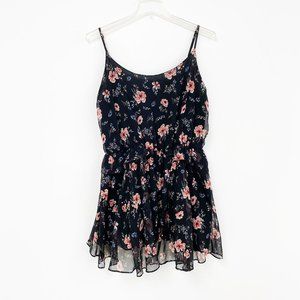 AmericanEagle Black Floral Ruffle Summer Dress XXL